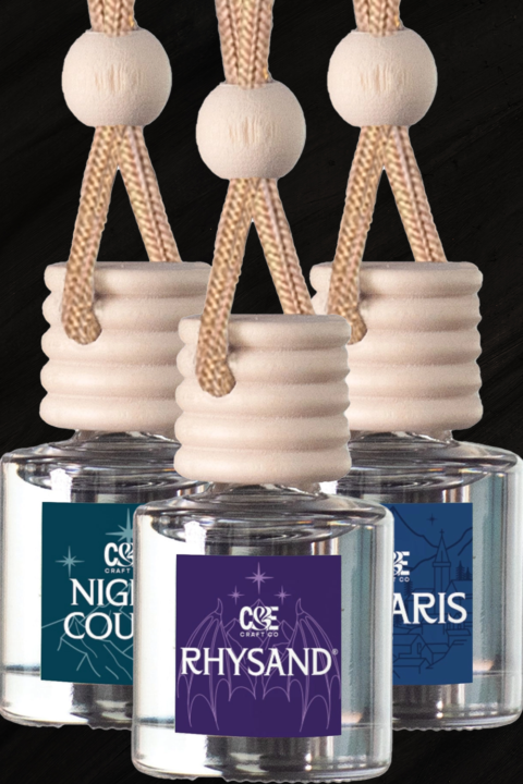 A Court of Thorns and Roses car fresheners: Night Court, Rhysand and Velaris