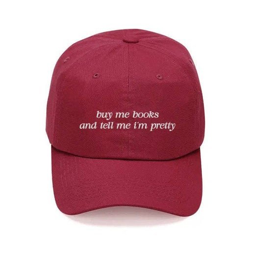 Buy Me Books Cap (Garnet)