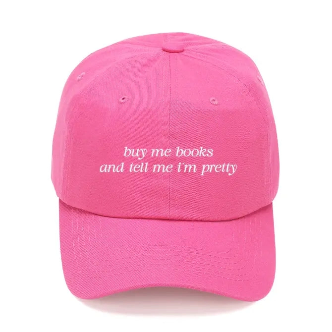 Buy Me Books Cap (Pink)